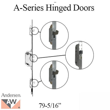 Andersen Multipoint Lock for A-Series Hinged Doors, 79-5/16"
